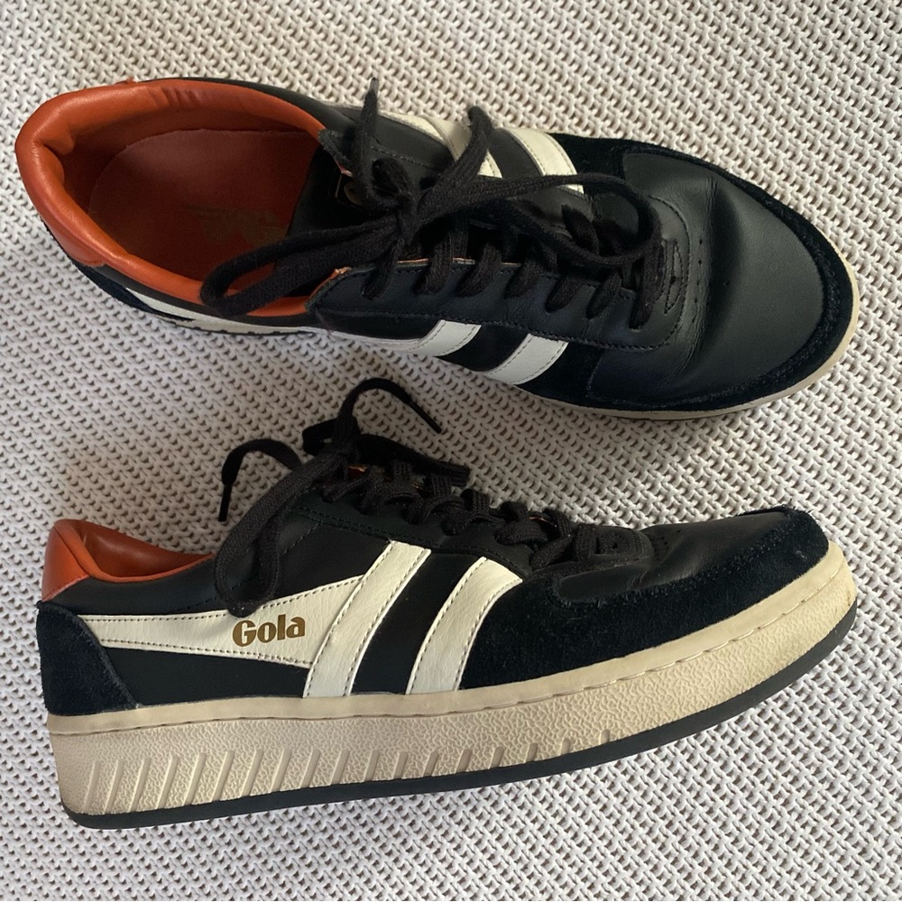 Gola Leather Sneakers Size 9 Black